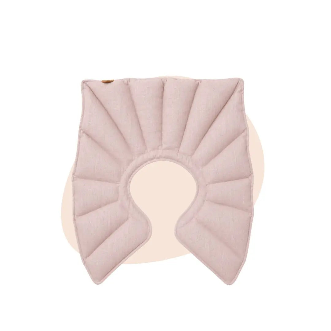 Lniany kołnierz obciążeniowy na barki i kark pudrowy róż